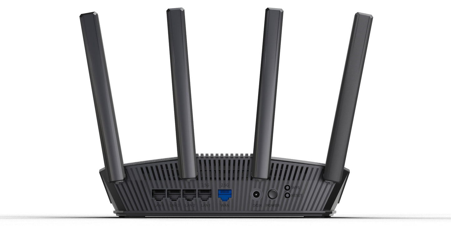 ASUS RT-BE59 BE5000 wireless router 2.5 Gigabit Ethernet Dual-band (2.4 GHz / 5 GHz) Black