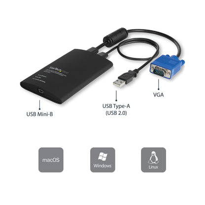 StarTech.com USB Crash Cart Adapter with File Transfer & Video Capture