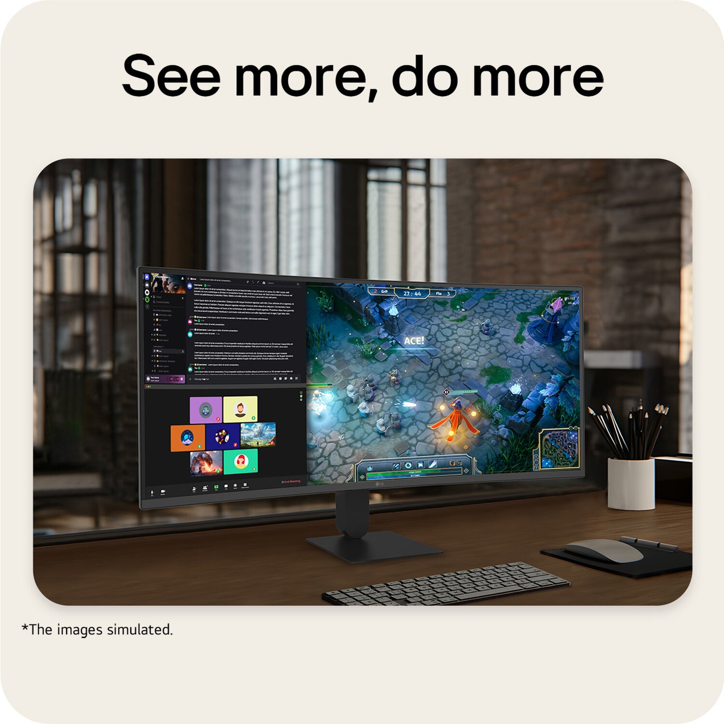 LG UltraWide™ U6 34U640B-B.AEK, 34-inch WQHD Curved (1800R) 144Hz Monitor, HDR10 and 99% sRGB, AMD FreeSync™ Premium