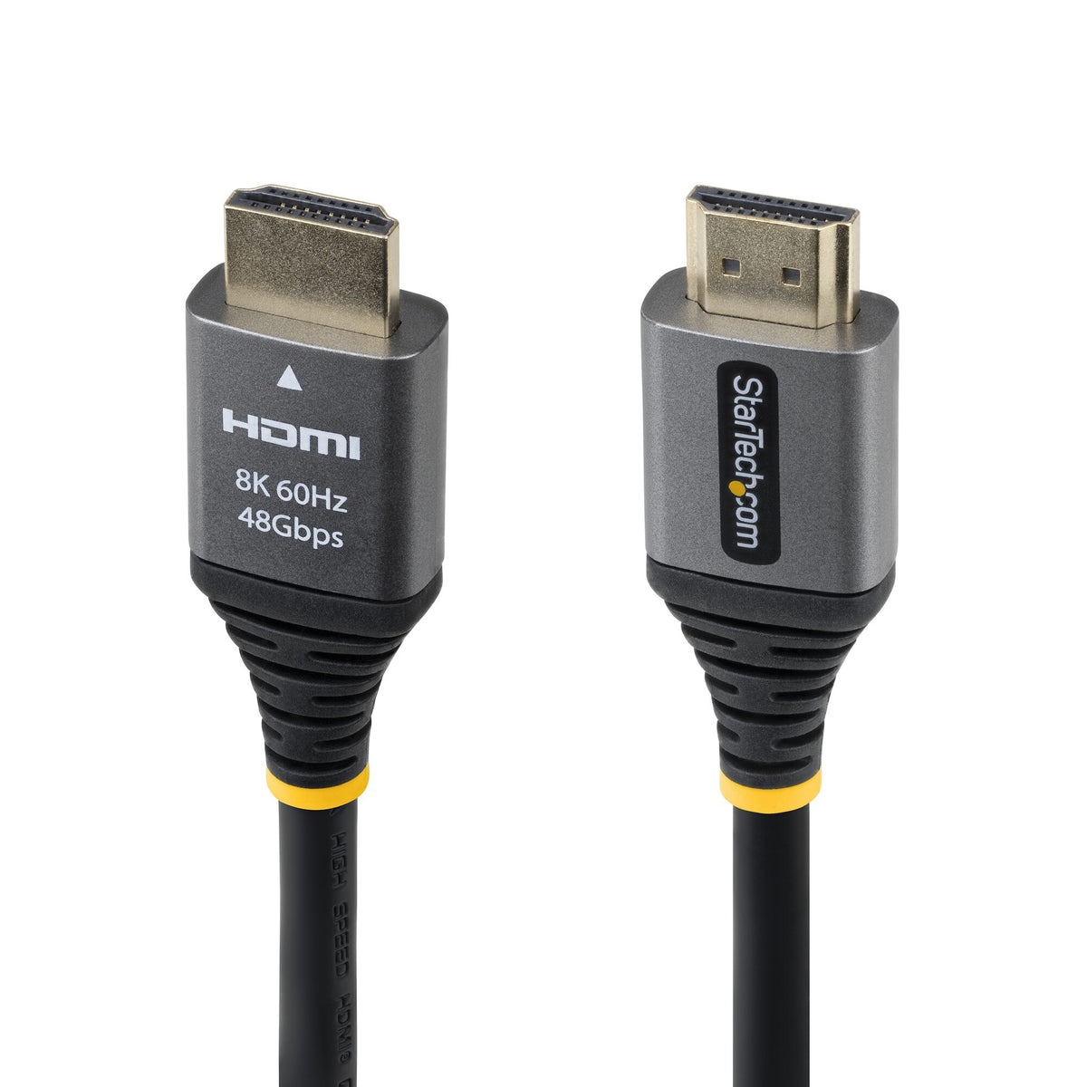 StarTech.com 1ft (30cm) Certified Ultra High Speed HDMI Cable, 8K 60Hz/4K 120Hz, HDMI 2.1 Cable with HDR10+ / eARC, 48Gbps, 8K HDMI Cord for Monitor/TV/Display, Flexible TPE Jacket