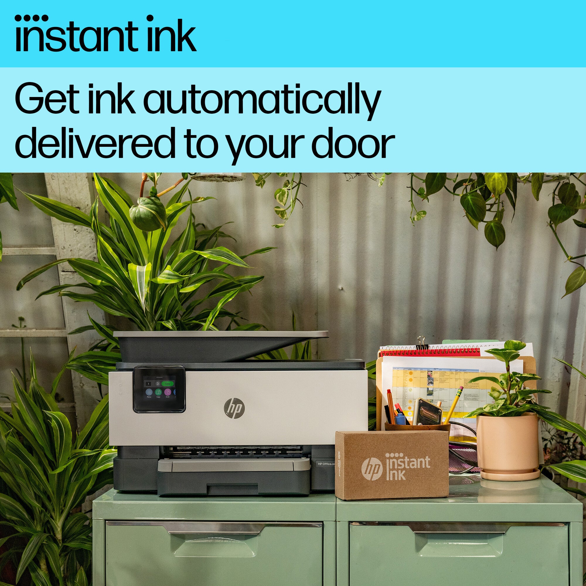 HP OfficeJet Pro 9125e Wireless All-in-One Color Printer, Instant Ink; Two-sided printing