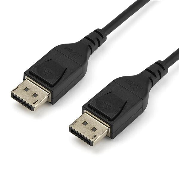 StarTech.com 6ft (2m) VESA Certified DisplayPort 1.4 Cable - 8K 60Hz HBR3 HDR - UHD DisplayPort to DisplayPort Monitor Cord - Ultra HD 4K 120Hz DP 1.4 Slim Video Cable M/M DP Connector