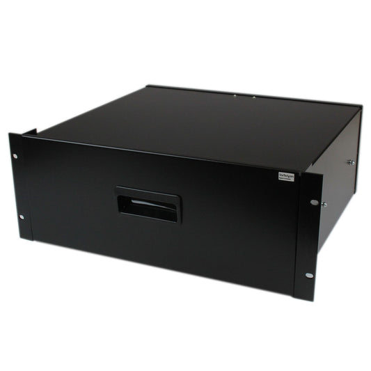 StarTech.com 4U Rack Mount Drawer - 55 lb (25 kg) - 4U Steel Storage Rack Drawer for 19" AV / Sever / Network Equipment Rack or Cabinet