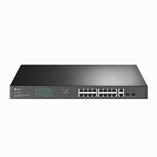 TP-Link 18-Port Gigabit Rackmount Switch with 16 PoE+, Unmanaged