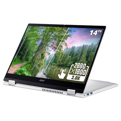 Acer Chromebook Enterprise 514 Plus Spin 514 convertible (CPE594-2N) - MediaTek Kompanio Core Ultra 910, 16GB RAM, 256GB, 14" 2.8K touchscreen, Chrome OS