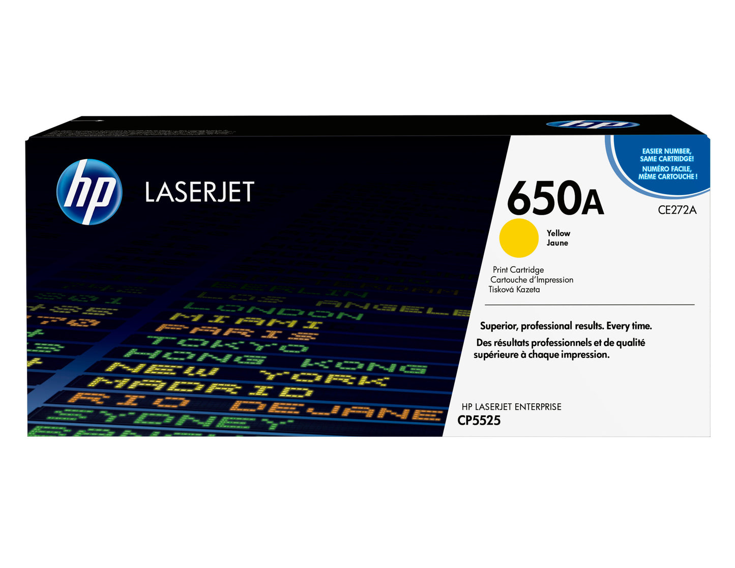 HP 650A Yellow Original LaserJet Toner Cartridge