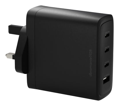 dbramante1928 IT - UK W. Charger - 3xUSB-C 140W + 1xUSB-A - BLK