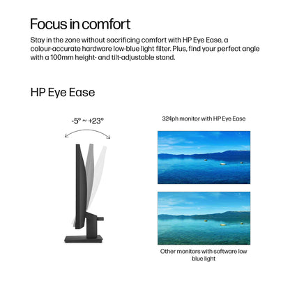 HP Series 3 Pro 23.8 inch FHD Monitor - 324ph
