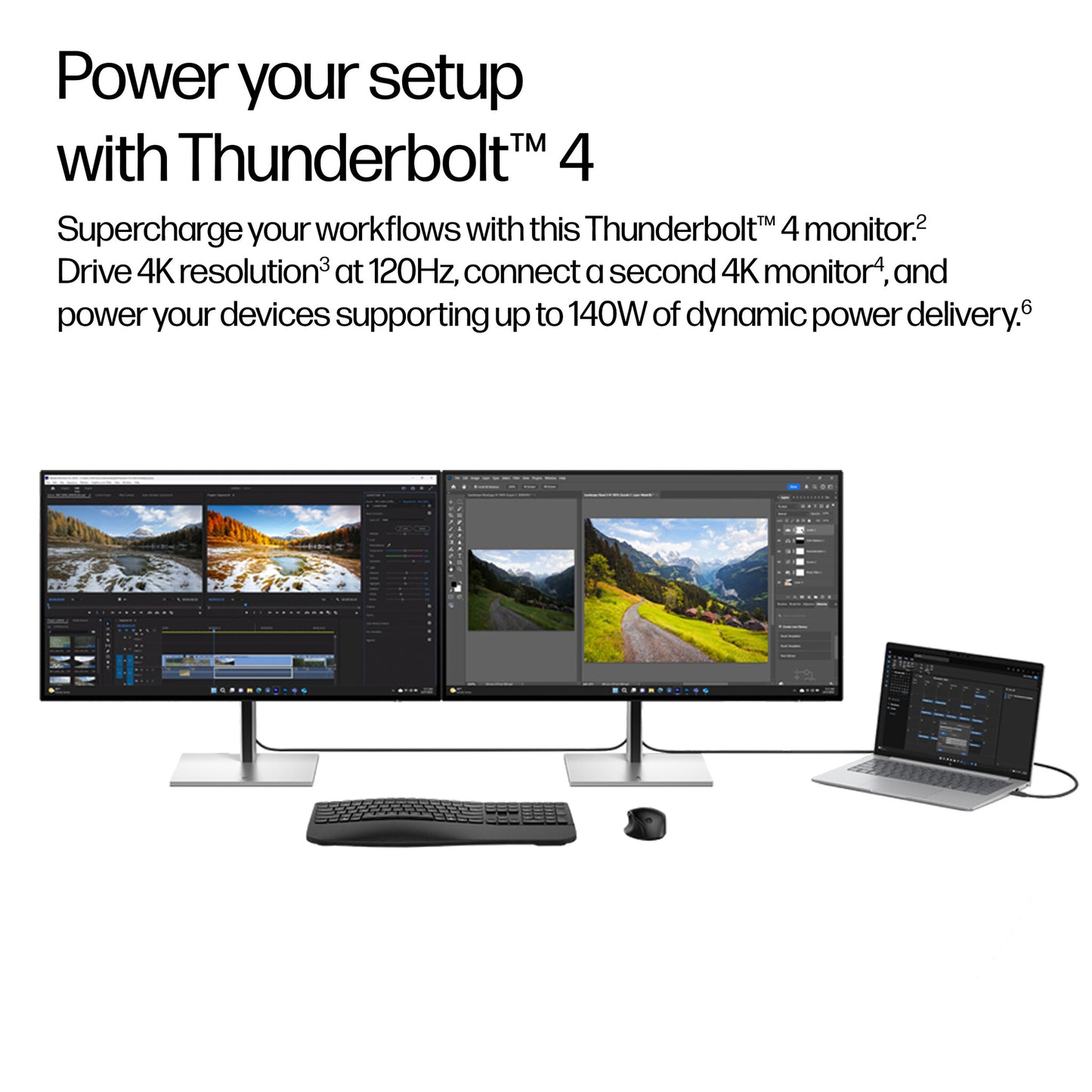 HP Series 7 Pro 31.5 inch 4K Thunderbolt 4 Docking Monitor - 732xk