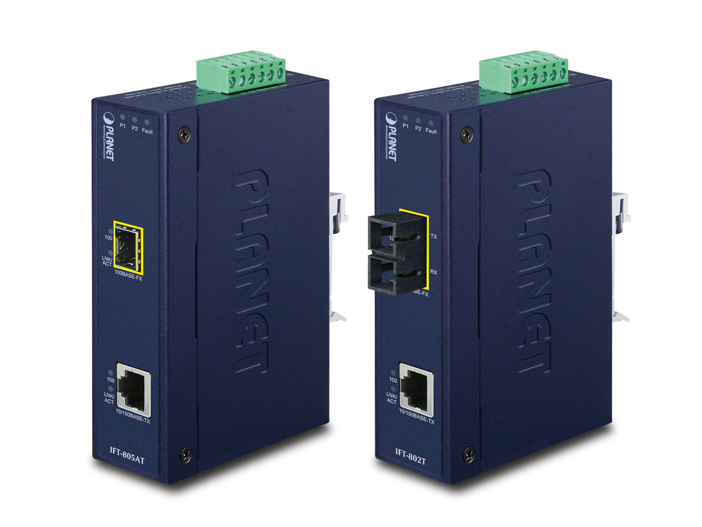PLANET IFT-802T network media converter 200 Mbit/s 1310 nm Blue