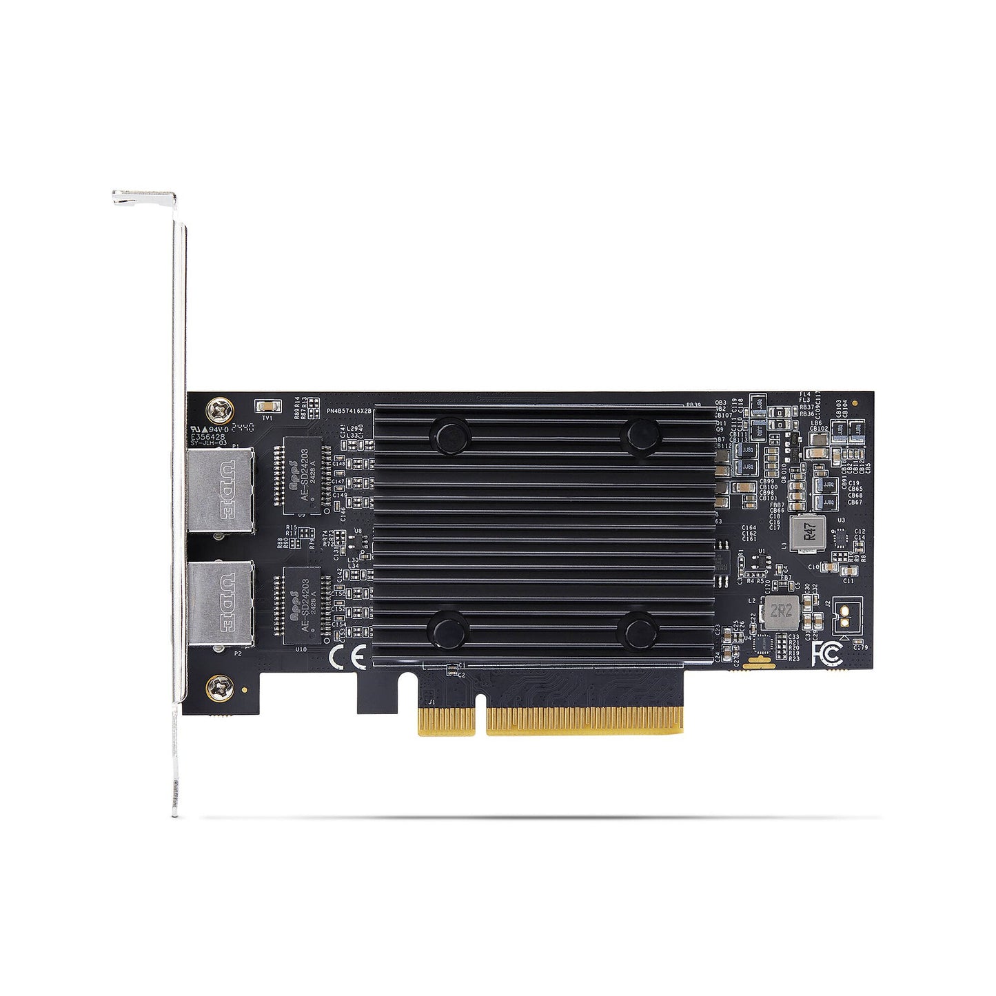 StarTech.com 2-Port PCIe 10Gb Ethernet Network Card, 10GbE Network Interface Card, Broadcom BCM57416 Chipset, Dual RJ45 10GBase-T/Gigabit, NIC Card, TAA