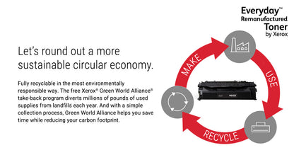Everyday™ Mono Remanufactured Toner by Xerox compatible with HP 80X (CF280X), High capacity