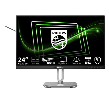 Philips 5000 series 24B2G5301/00 computer monitor 60.5 cm (23.8") 1920 x 1080 pixels Full HD LCD Black