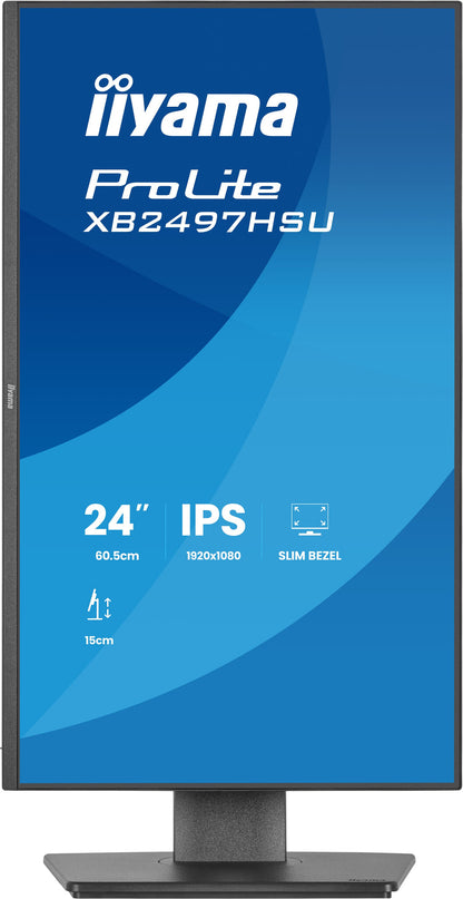 iiyama ProLite XB2497HSU-B1 computer monitor 60.5 cm (23.8") 1920 x 1080 pixels Full HD LED Black