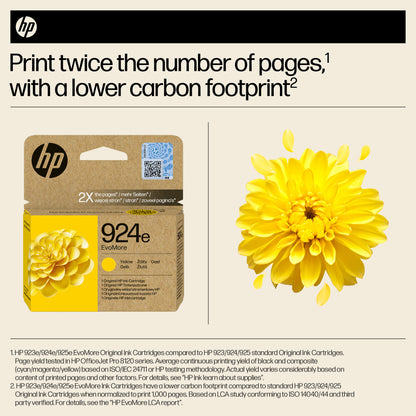 HP 924e EvoMore Yellow Original Ink Cartridge