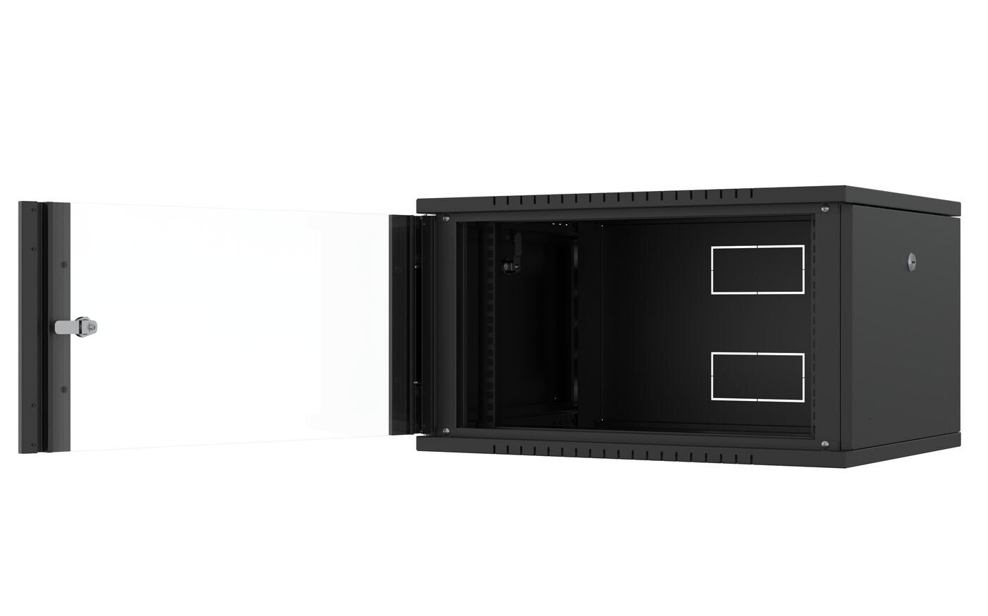 Lanview RWF07U45BL rack cabinet 7U Wall mounted rack Black