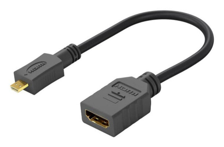 Microconnect HDM19F19MMC cable gender changer HDMI Type D (Micro) HDMI Black