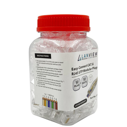 Lanview LVN125305 wire connector RJ45 Transparent