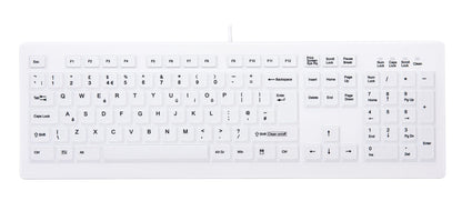 CHERRY AK-C8100F-UVS-W/UK keyboard Medical USB QWERTY UK English White