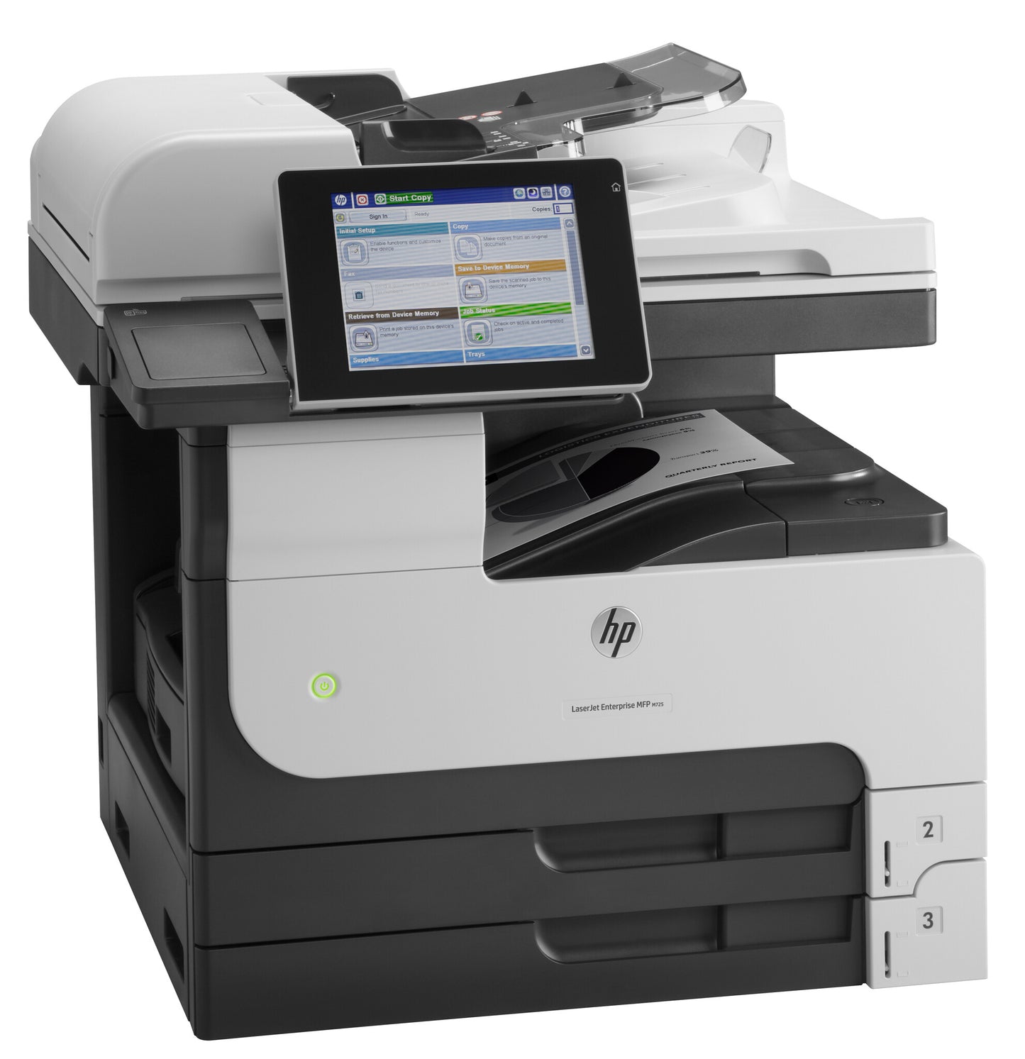 HP LaserJet Enterprise M725dn Multifunction Black and white Printer, Ethernet Only; Copier, Scanner