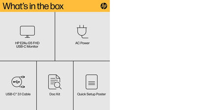 HP E24u G5 FHD USB-C Monitor