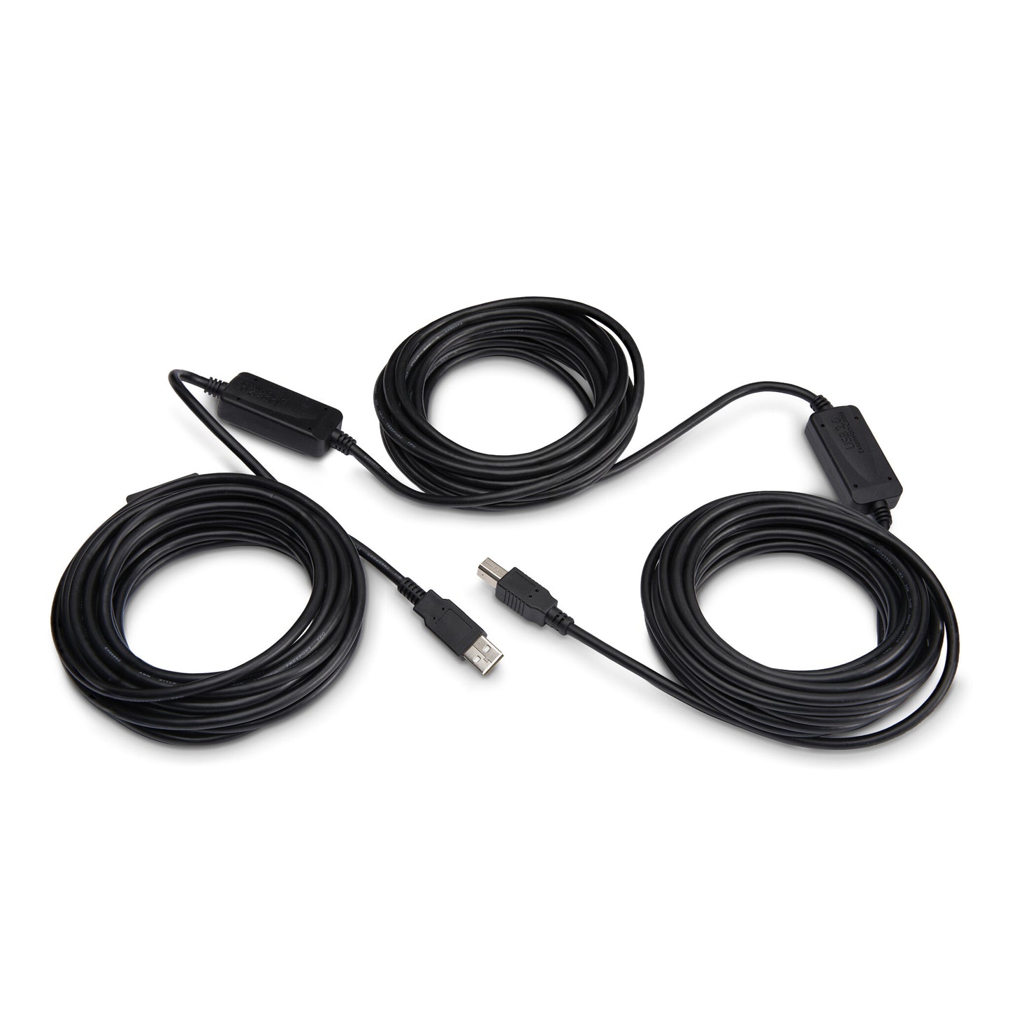 StarTech.com 50ft (15m) Active USB 2.0 A to B Cable, Long USB Printer Cable, 1x USB-A (M), 1x USB-B (M) - Black