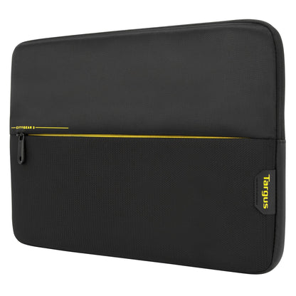 Targus CityGear 3 39.6 cm (15.6") Sleeve case Black, Yellow