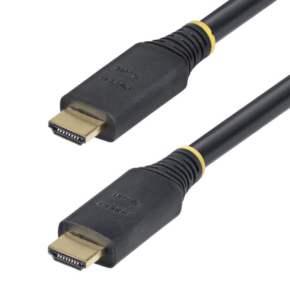 StarTech.com 15m (49.2ft) Active High Speed HDMI Cable, 4K 60Hz/1440p 144Hz, HDR10/HDCP 2.2/ARC, 18Gbps, UHD HDMI 2.0 Cord for TV/Monitor/Display, TPE Jacket