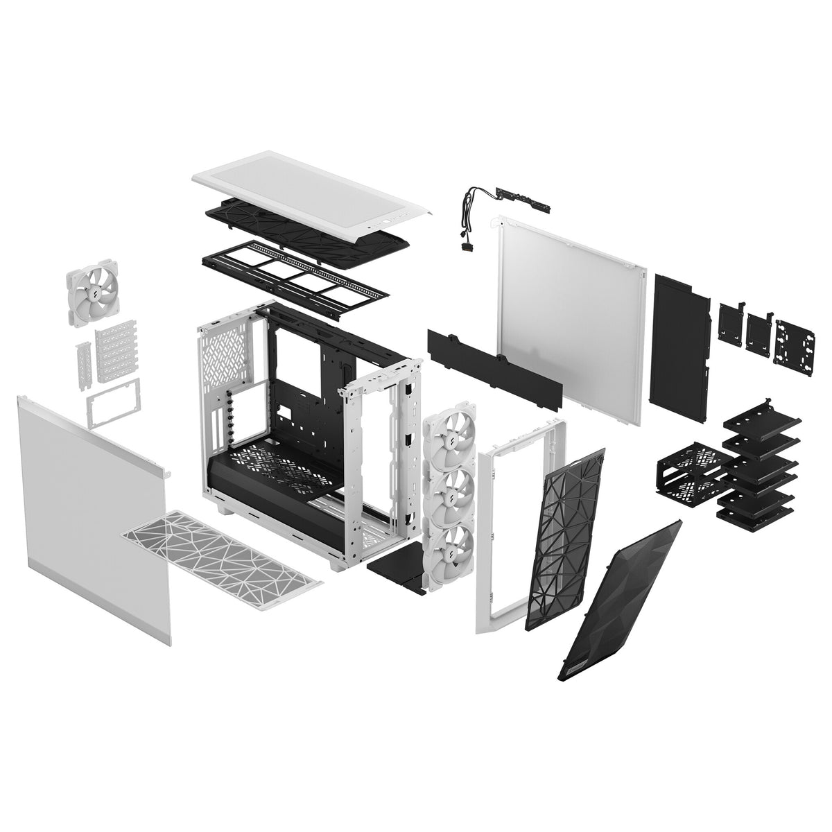 Fractal Design Meshify 2 RGB Tower White