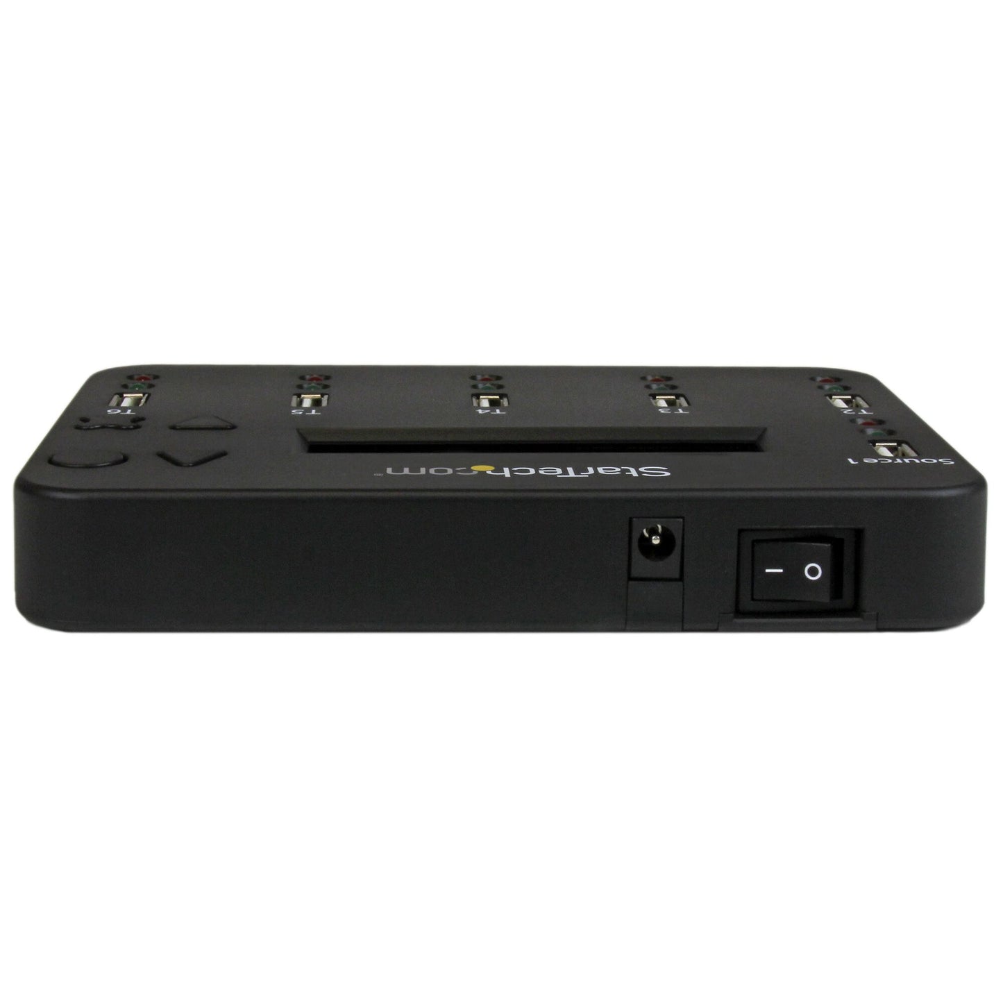 StarTech.com Standalone 1 to 5 USB Thumb Drive Duplicator and Eraser, Multiple USB Flash Drive Copier, System and File and Whole-Drive Copy at1.5 GB/min, Single and 3-Pass Erase, LCD Display - TAA