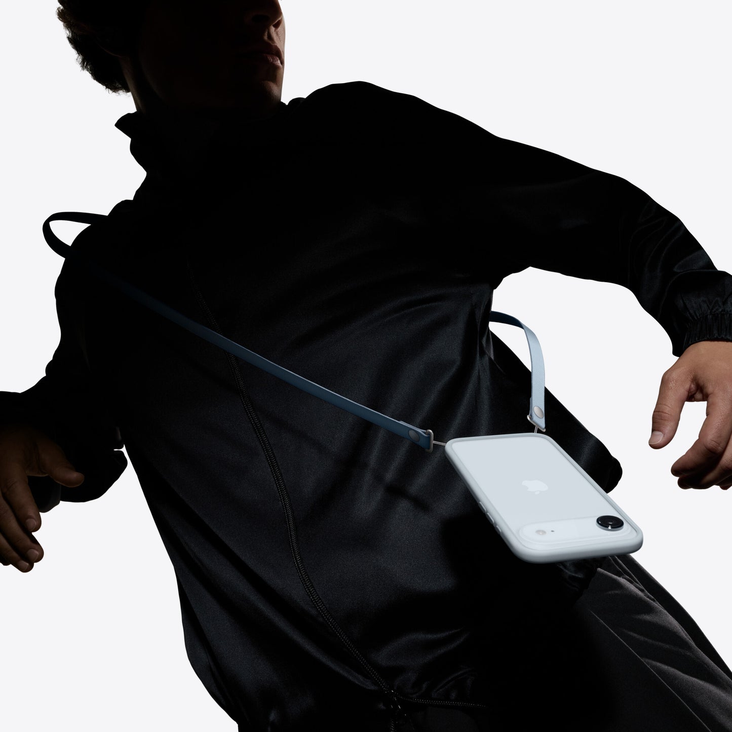 Apple Crossbody Strap - Light Grey