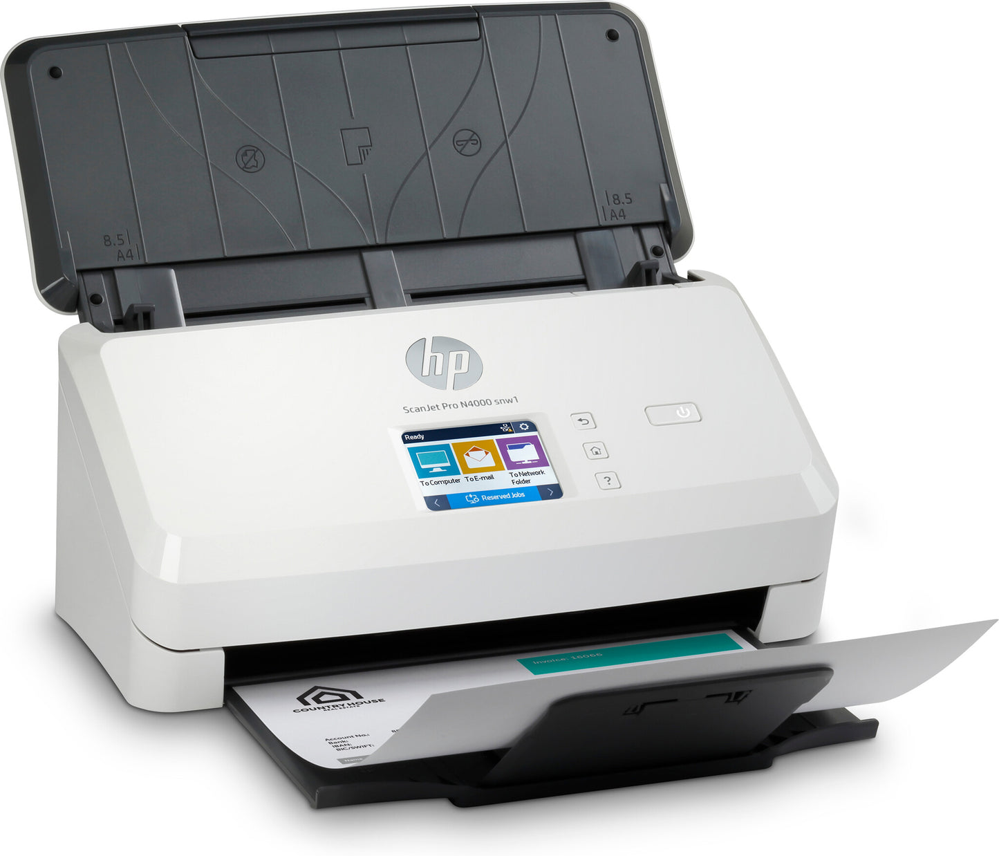 HP Scanjet Pro N4000 snw1 Sheet-feed Scanner Sheet-fed scanner 600 x 600 DPI A4 Black, White