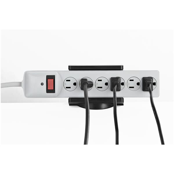 StarTech.com Universal Power Strip Desk Mount - Adjustable - Table Clamp Power Strip Holder