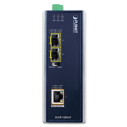 PLANET IGUP-1205AT network media converter 1000 Mbit/s Multi-mode, Single-mode Blue