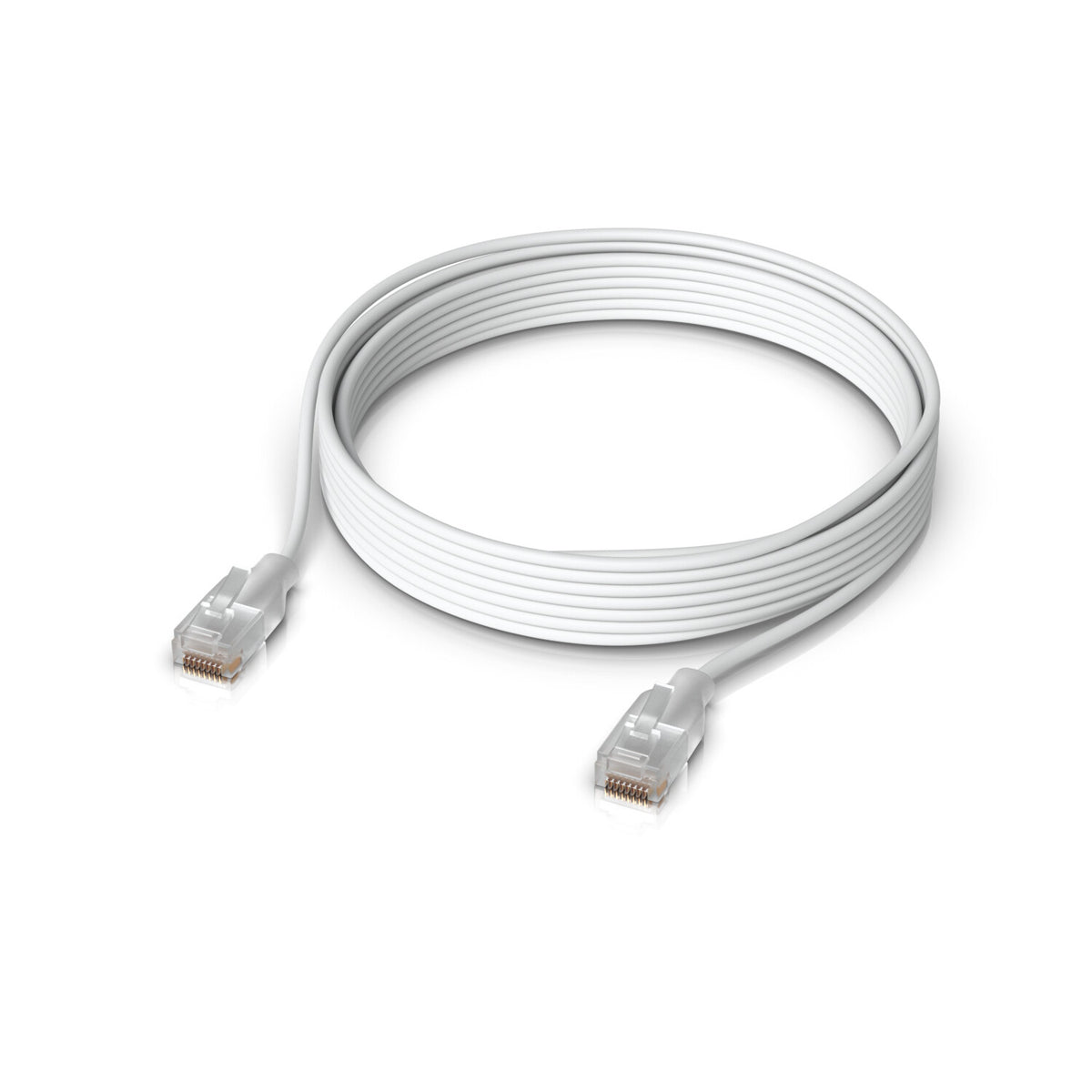 Ubiquiti UACC-Cable-Patch-EL-5M-W networking cable Translucent, White Cat6