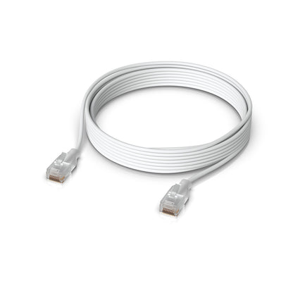 Ubiquiti UACC-Cable-Patch-EL-5M-W networking cable Translucent, White Cat6
