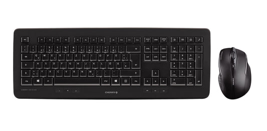 CHERRY DW 5100 keyboard Mouse included Universal RF Wireless US English Black