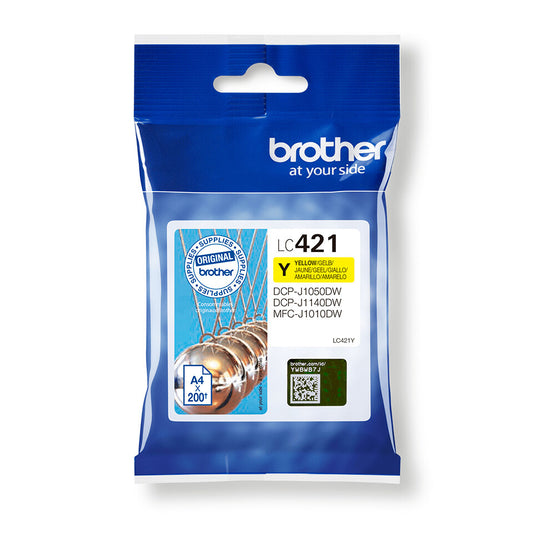 Brother LC-421Y ink cartridge 1 pc(s) Original Yellow