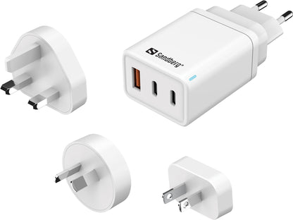 Sandberg 3in1 TravelCharger USB-C/A 65W