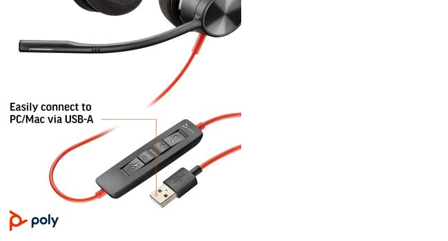 POLY Blackwire 3320 USB-A Headset