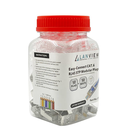 Lanview LVN125310 wire connector RJ45 Transparent