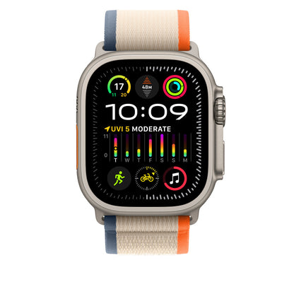 Apple 49mm Orange/Beige Trail Loop - S/M