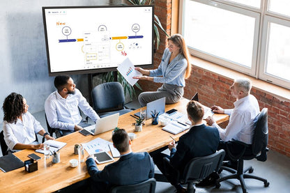 Optoma 5752RK+ Interactive flat panel 190.5 cm (75") LED 400 cd/m² 4K Ultra HD Black Touchscreen Built-in processor Android 11