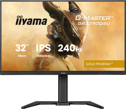 iiyama G-MASTER GB3290QSU-B1 computer monitor 80 cm (31.5") 2560 x 1440 pixels Quad HD LED Black