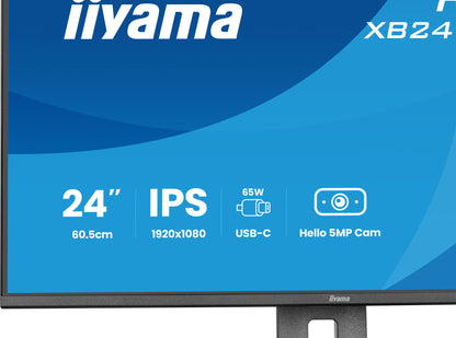 iiyama ProLite XB2497HSNH-B1 computer monitor 60.5 cm (23.8") 1920 x 1080 pixels Full HD LED Black