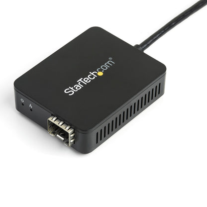 StarTech.com USB 3.0 to Fiber Optic Converter - Compact USB to Open SFP Adapter - USB to Gigabit Network Adapter - USB 3.0 Fiber Adapter Multi Mode(MMF)/Single Mode Fiber(SMF) Compatible