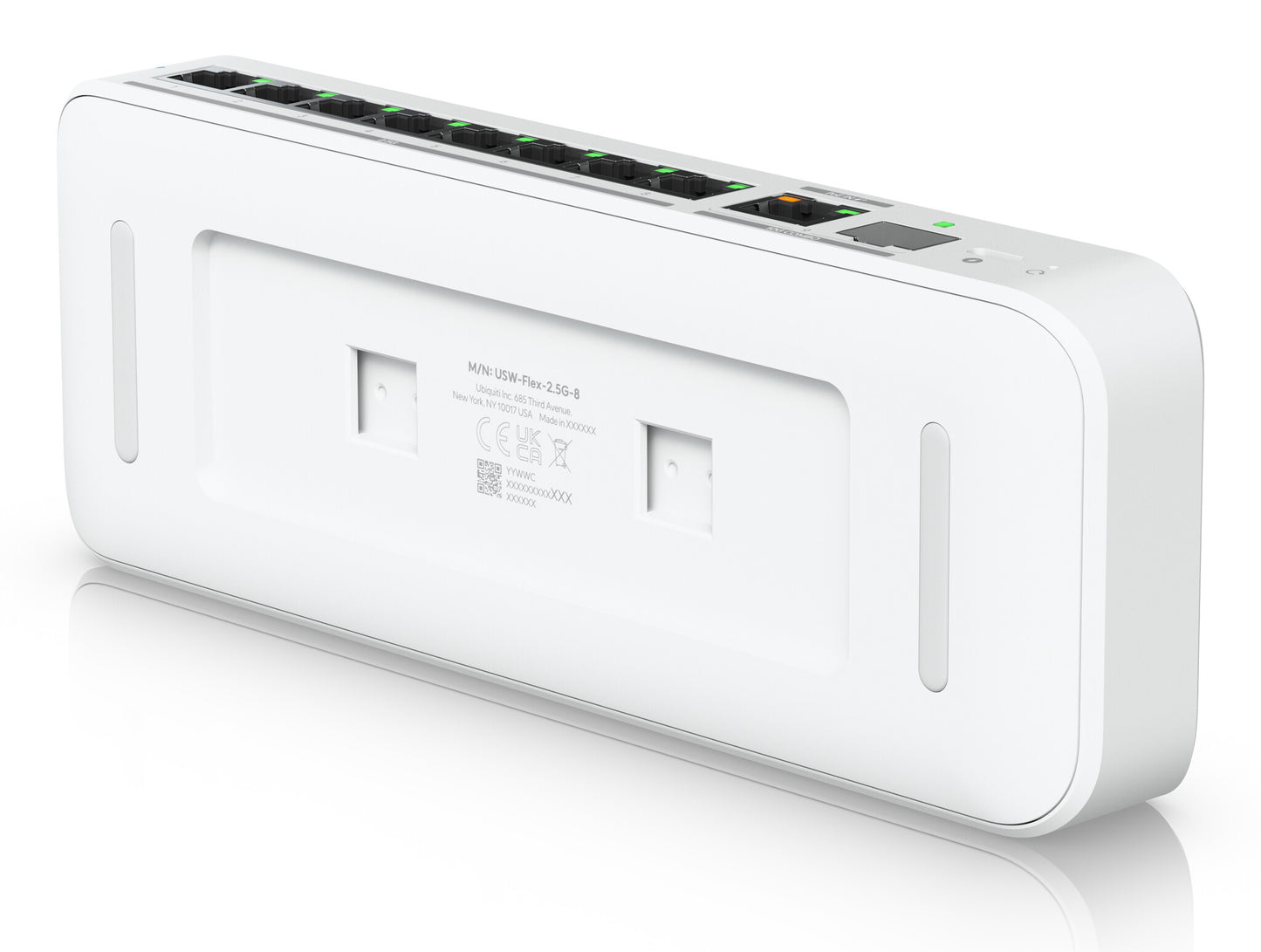 Ubiquiti UniFi Flex 2.5G Managed L2 2.5G Ethernet (100/1000/2500) Power over Ethernet (PoE) Desktop/Wall-Mounting White