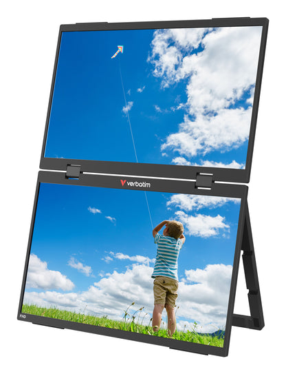 Verbatim Portable 15.6" FHD Dual Monitor Essentials