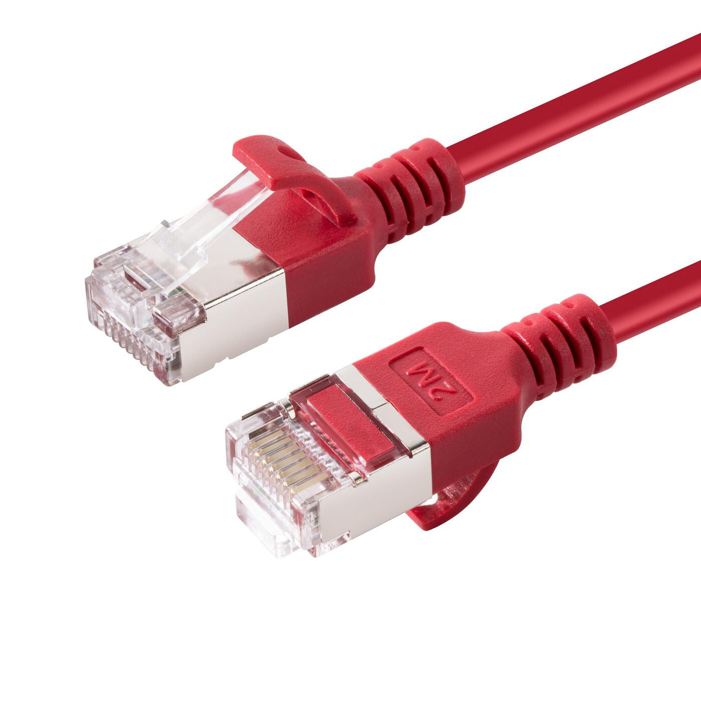 Microconnect V-FTP6A0025R-SLIM networking cable Red 0.25 m Cat6a U/FTP (STP)