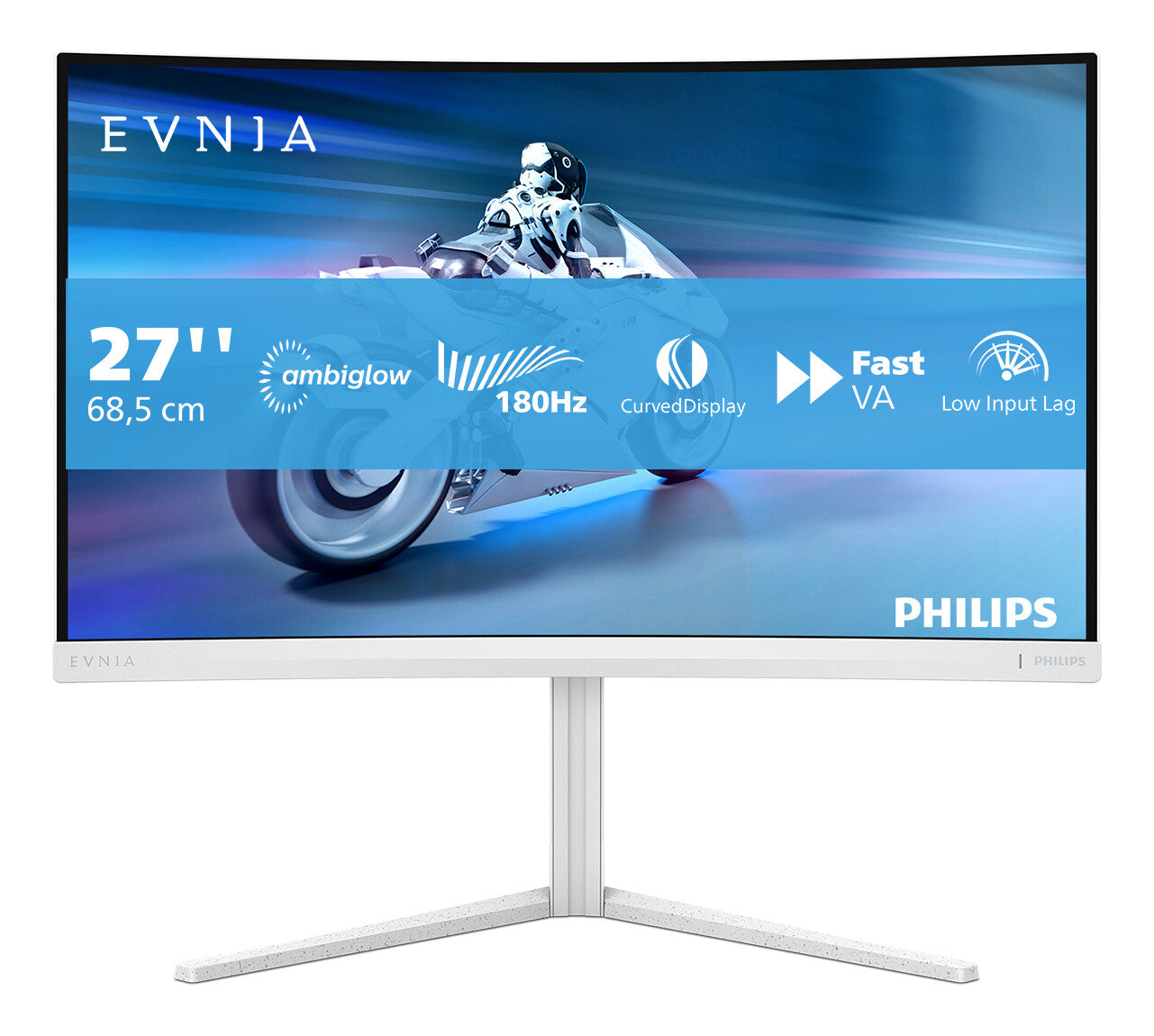 Philips Evnia 5000 27M2C5201L/00 LED display 68.6 cm (27") 1920 x 1080 pixels Full HD LCD White